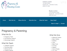 Tablet Screenshot of pregnancyandparentingcenter.org